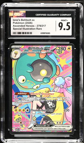 Iono's Bellibolt ex Special Illustration Rare 2026 Ascended Heroes #279/217 CGC 9.5