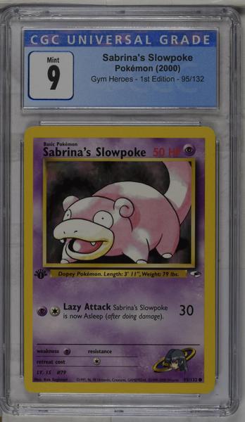 Sabrina's Slowpoke 2000 Gym Heroes 1st Edition #95/132 CGC 9