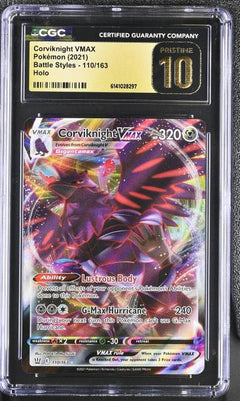 Corviknight VMAX Holo 2021 Battle Styles #110/163 CGC PRISTINE 10-1