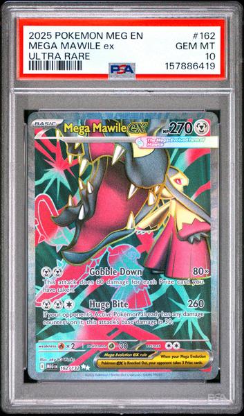 Mega Mawile Ex 2025 Pokemon Meg En-Mega Evolution Ultra Rare #162 PSA 10-1