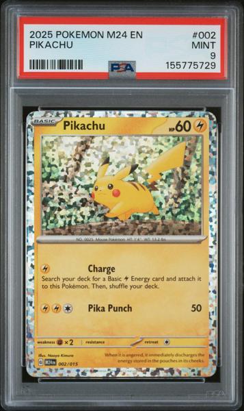Pikachu 2025 Pokemon M24 En-Mcdonald'S Collection #002 PSA 9-1