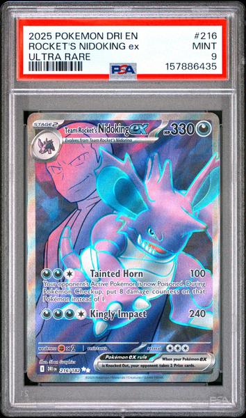 Rocket'S Nidoking Ex 2025 Pokemon Dri En-Destined Rivals Ultra Rare #216 PSA 9-1