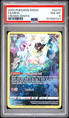 Fa/Mew 2023 Pokemon Sword And Shield Crown Zenith #GG10 PSA 8-1