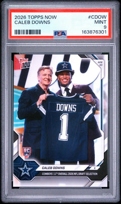 Caleb Downs RC 2026 Topps Now Draft Night Rookie PSA 9-1