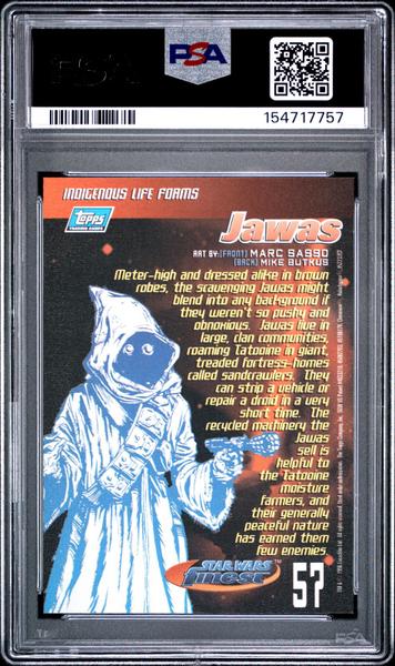 Jawas 1996 Topps Finest Star Wars #57 PSA 9-2