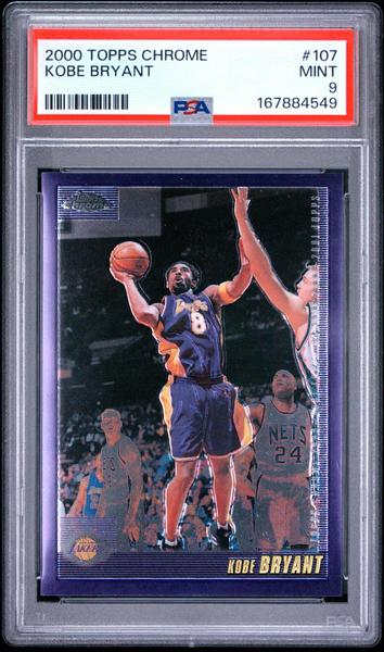 Kobe Bryant 2000-01 Topps Chrome Basketball #107 PSA 9