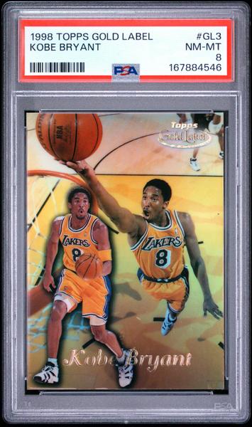 Kobe Bryant 1998-99 Topps Gold Label PSA 8-1