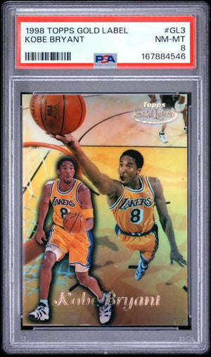 Kobe Bryant 1998-99 Topps Gold Label PSA 8