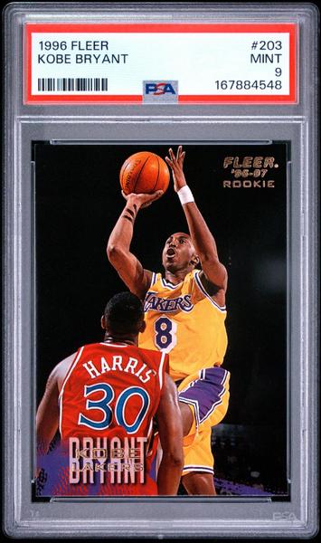 Kobe Bryant 1996-97 Fleer Rookie #203 PSA 9-1