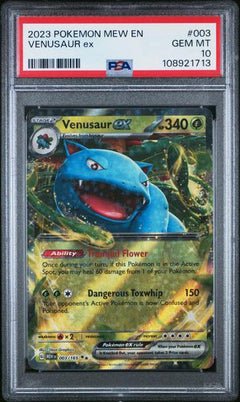 Venusaur Ex 2023 Pokemon Mew En-151 #003 PSA 10-1