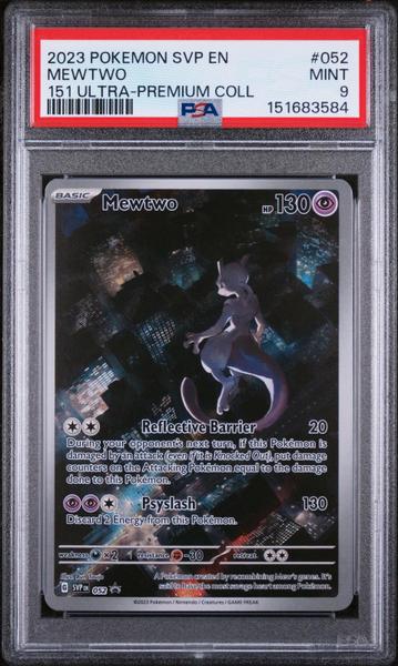 Mewtwo 2023 Pokemon Svp En-Sv Black Star Promo 151 Ultra-Premium Coll #052 PSA 9-1