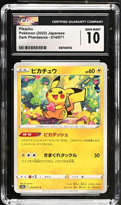 Pikachu 2022 Dark Phantasma #014/071 CGC 10-1