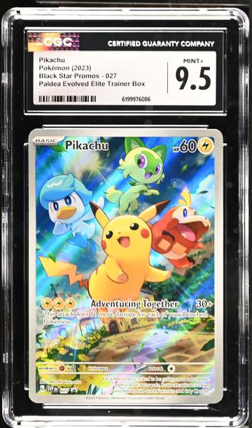 Pikachu Paldea Evolved Elite Trainer Box 2023 Black Star Promos #027 CGC 9.5
