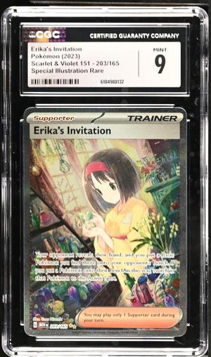 Erika's Invitation Special Illustration Rare 2023 Scarlet & Violet 151 CGC 9