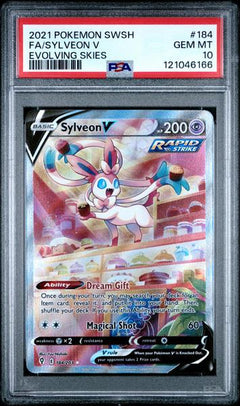 Fa/Sylveon V 2021 Pokemon Sword & Shield Evolving Skies Evolving Skies #184 PSA 10-1