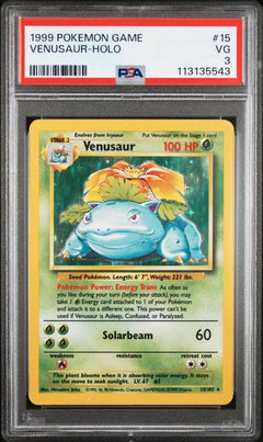 Venusaur-Holo 1999 Pokemon Game #15 PSA 3-1