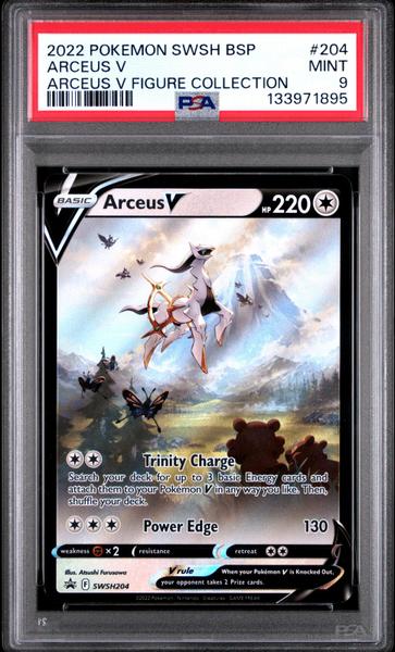 Arceus V 2022 Pokemon Swsh Black Star Promo Arceus V Figure #204 PSA 9