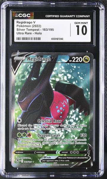 Regidrago V Ultra Rare, Holo 2022 Silver Tempest #183/195 CGC 10