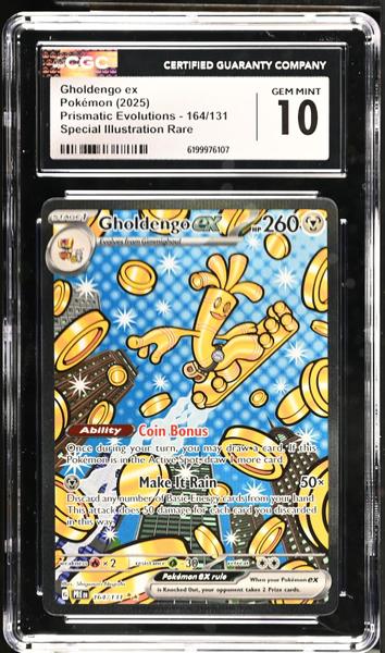 Gholdengo ex Special Illustration Rare 2025 Prismatic Evolutions #164/131 CGC 10