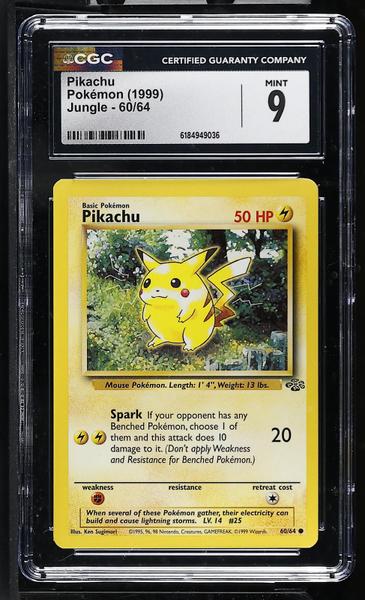 Pikachu 1999 Jungle #60/64 CGC 9