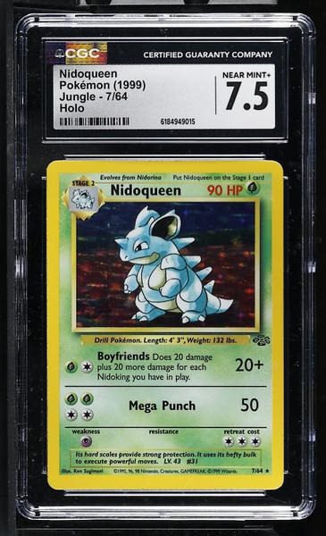 Nidoqueen Holo 1999 Jungle #7/64 CGC 7.5