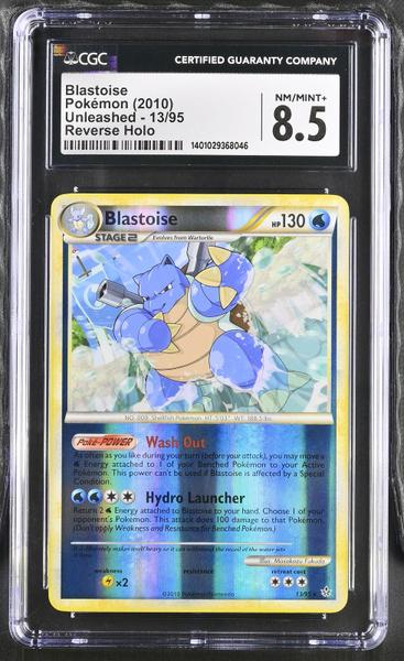 Blastoise Reverse Holo 2010 Unleashed #13/95 CGC 8.5