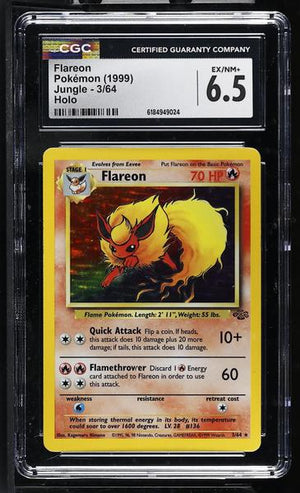 Flareon Holo 1999 Jungle #3/64 CGC 6.5