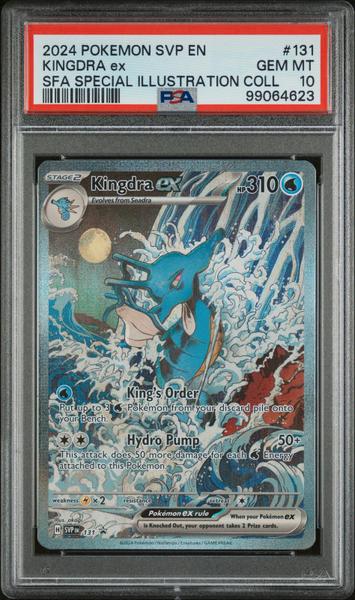 Kingdra Ex 2024 Pokemon Svp En-Sv Black Star Promo Sfa Special Illustration Coll #131 PSA 10