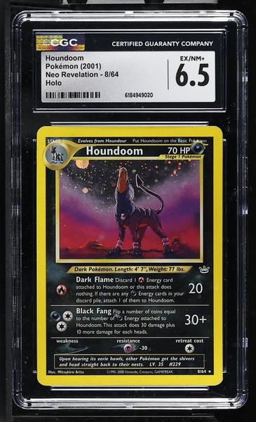 Houndoom Holo 2001 Neo Revelation #8/64 CGC 6.5