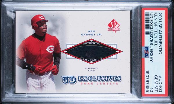 Ken Griffey Jr. 2001 Sp Authentic Upper Deck Exclusives Jersey #UD-KG PSA 10-1