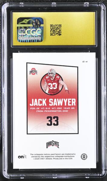 Jack Sawyer 2024 Ohio State Buckeyes Icon Series #IC-4 CGC PRISTINE 10-2