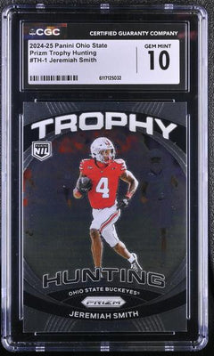 Jeremiah Smith 2024-25 Ohio State Prizm Trophy Hunting #TH-1 CGC 10-1