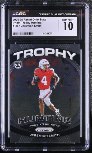Jeremiah Smith 2024-25 Ohio State Prizm Trophy Hunting #TH-1 CGC 10