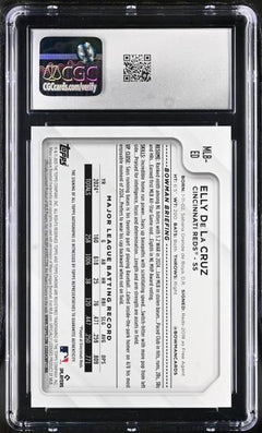 Elly De La Cruz 2025 The National Chrome Veterans & Rookies Autos 9/10 #MLB-ED CGC 9.5 AUTO 10-2