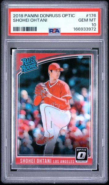 Shohei Ohtani 2018 Panini Donruss Optic #176 PSA 10