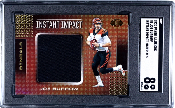 Joe Burrow 2020 Panini Illusions Instant Impact Materials #II1 SGC 8