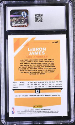 LeBron James 2019-20 Optic #60 CGC 10-2