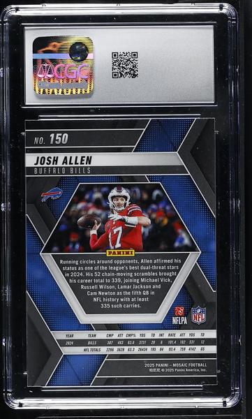 Josh Allen 2025 Mosaic #150 CGC 10-2