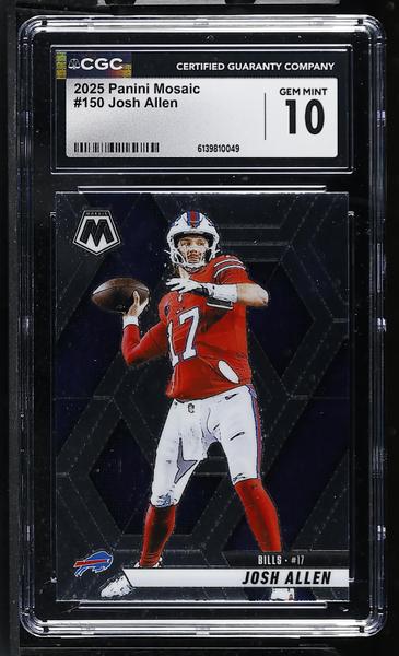 Josh Allen 2025 Mosaic #150 CGC 10-1