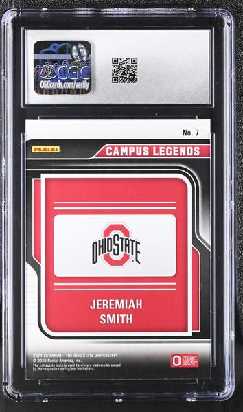 Jeremiah Smith Diamond Plate 2024-25 Ohio State Contenders Campus Legends #7 CGC 9.5