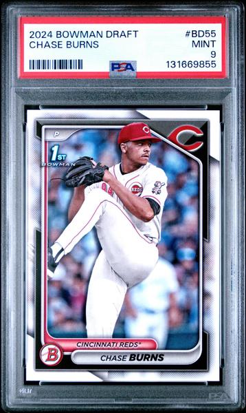 Chase Burns 2024 Bowman Draft #BD55 PSA 9