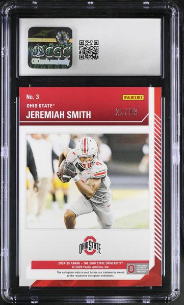 Jeremiah Smith Lightning Spokes 2024-25 Ohio State Contenders School Colors #3 CGC 9-2