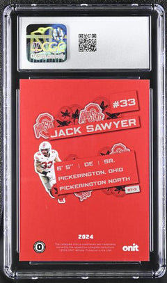 Jack Sawyer 2024 Ohio State Buckeyes Sticker Series #ST-3 CGC 10-2