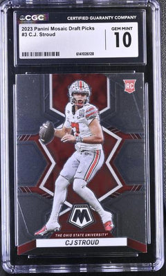 C.J. Stroud 2023 Mosaic Draft Picks #3 CGC 10-1