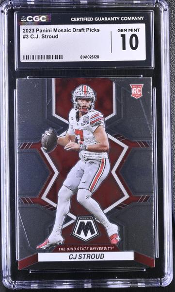 C.J. Stroud 2023 Mosaic Draft Picks #3 CGC 10