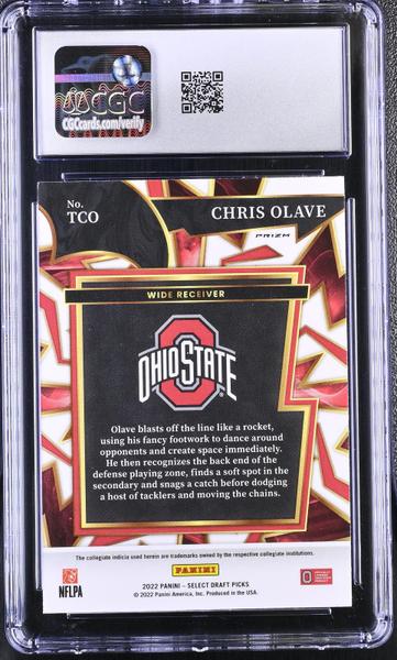 Chris Olave Silver 2022 Select Draft Picks Turbocharged #TCO CGC 10