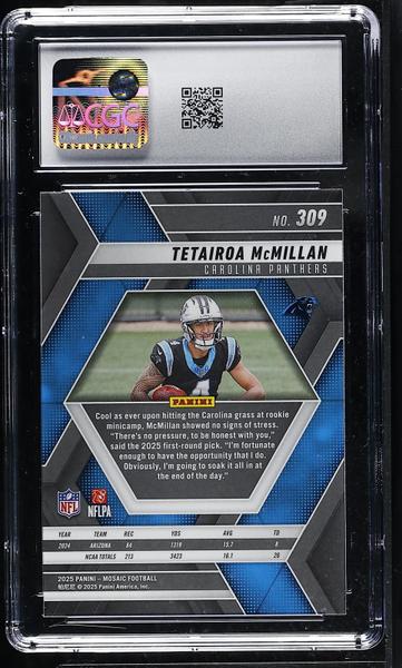 Tetairoa McMillan 2025 Mosaic #309 CGC 10-2
