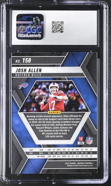 Josh Allen 2025 Mosaic #150 CGC 10