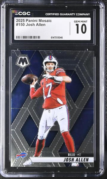 Josh Allen 2025 Mosaic #150 CGC 10