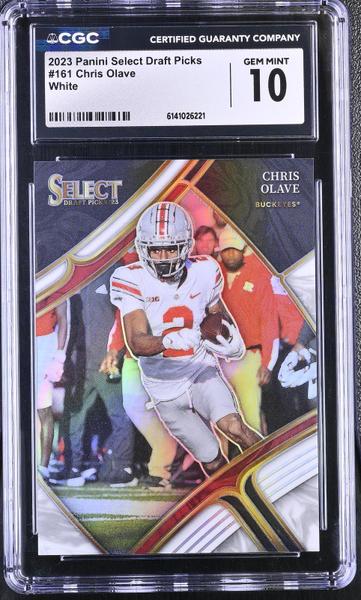 Chris Olave White 2023 Select Draft Picks 34/35 #161 CGC 10-1